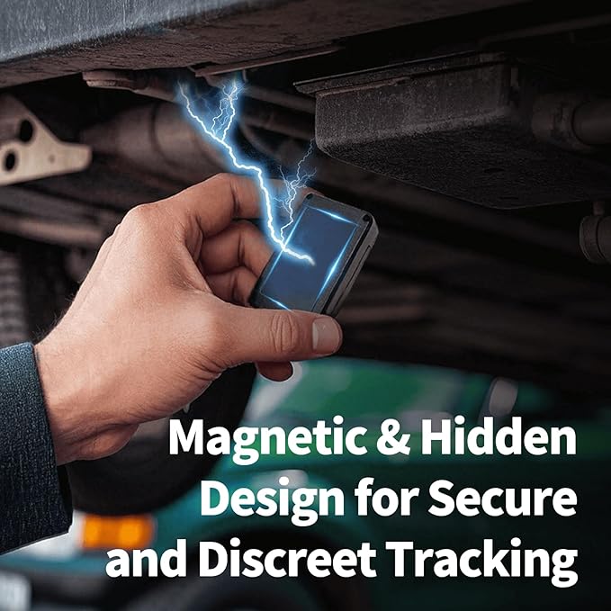 GPS Tracker for Vehicles, No Monthly Fee, No Subscription, Long Battery Life, 4G SIM Card and Data Included, Trip History, GeoFence, Driving Alerts, Magnectic